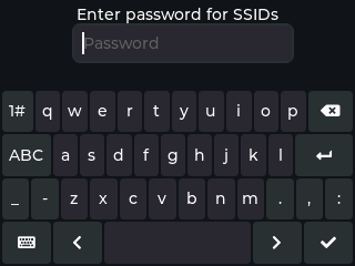 Dark Theme WiFi Password Screenshot