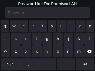 Dark Theme WiFi Password Screenshot
