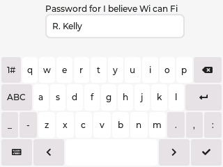 Password Input Screenshot