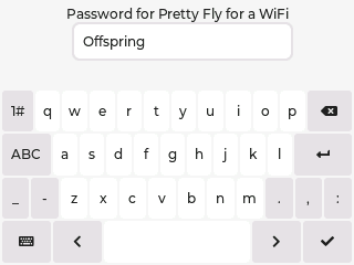 Password Input Screenshot