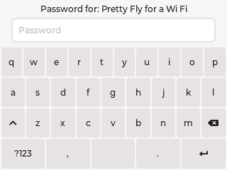 Password Input Screenshot