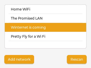MicroPythonOS WiFi app